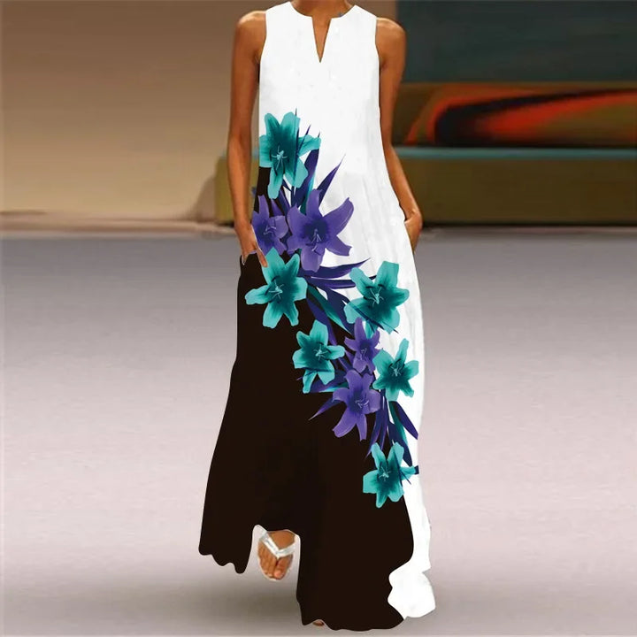 TEZZA - WILDFLOWER FLUTTER DRESS