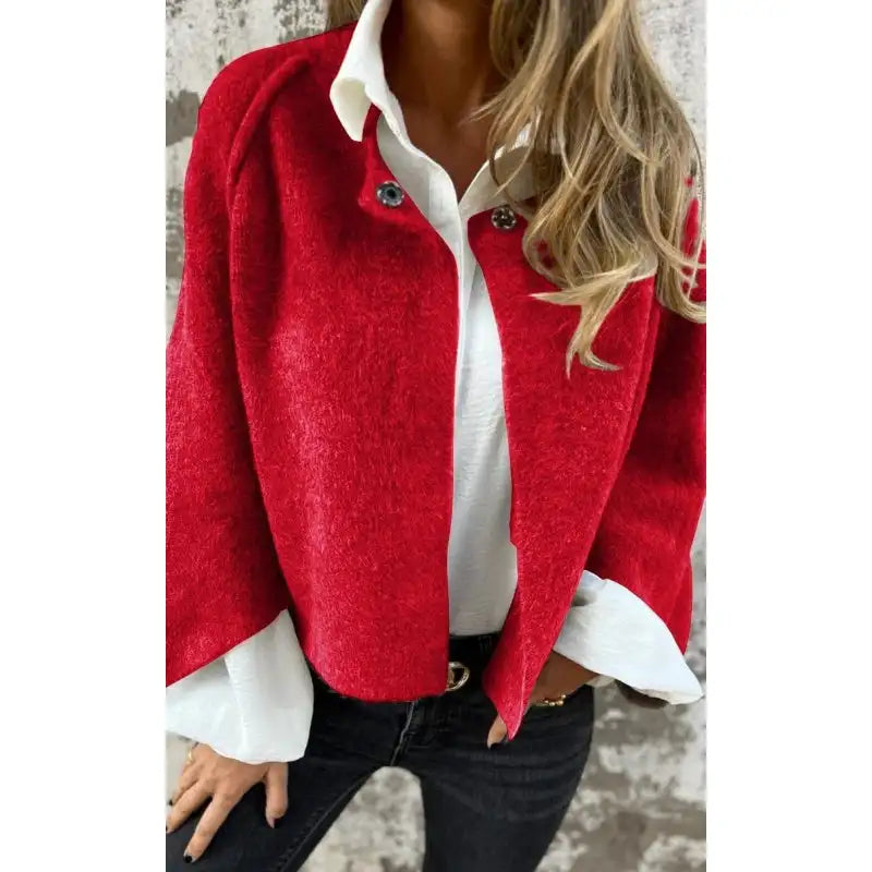 ANNABELLE - CLASSIC WOOL CARDIGAN LONG SLEEVES