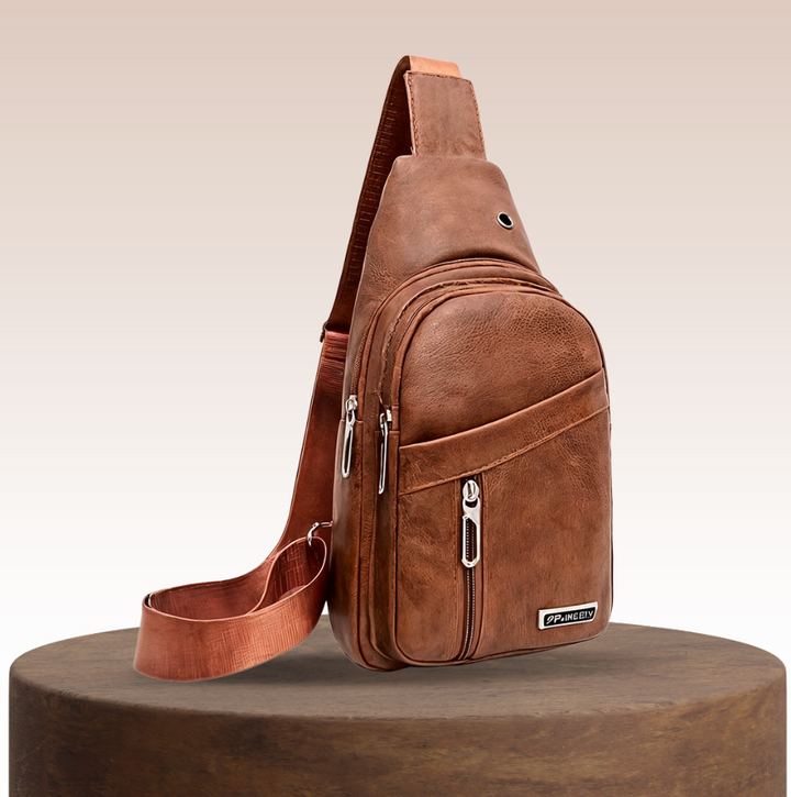 Lennox | Leather Sport Crossbody Chest Bag for Men