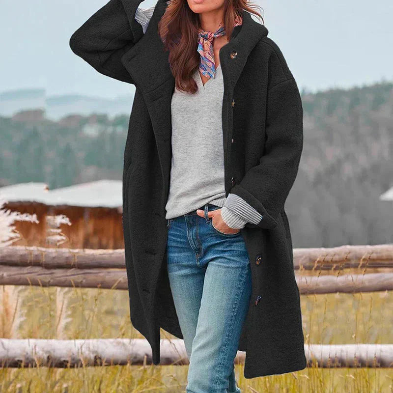 BELINDA - WARM HOODED OVERCOAT