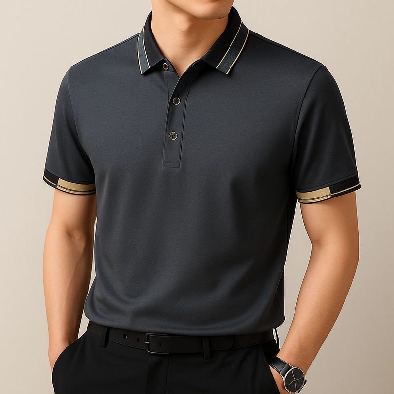 VALDEMOR - CLASSIC POLO SHIRT WITH CONTRAST EDGES