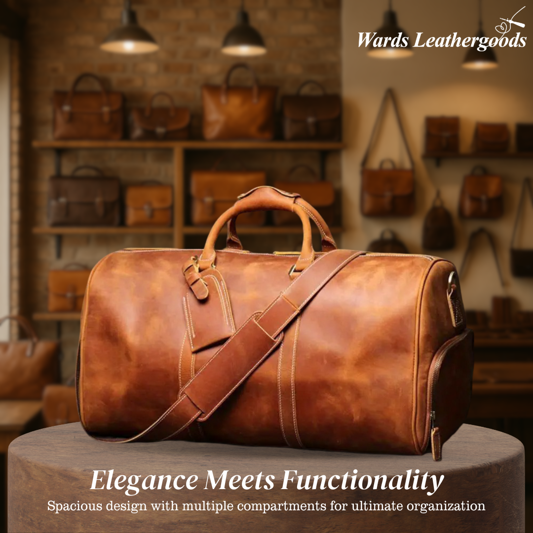 Montgomery | Genuine Top-Layer Cowhide Duffel Crossbody Bag