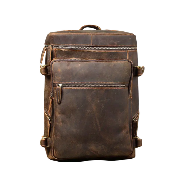 Hanzo | Vintage Leather Laptop Satchel & Travel Backpack