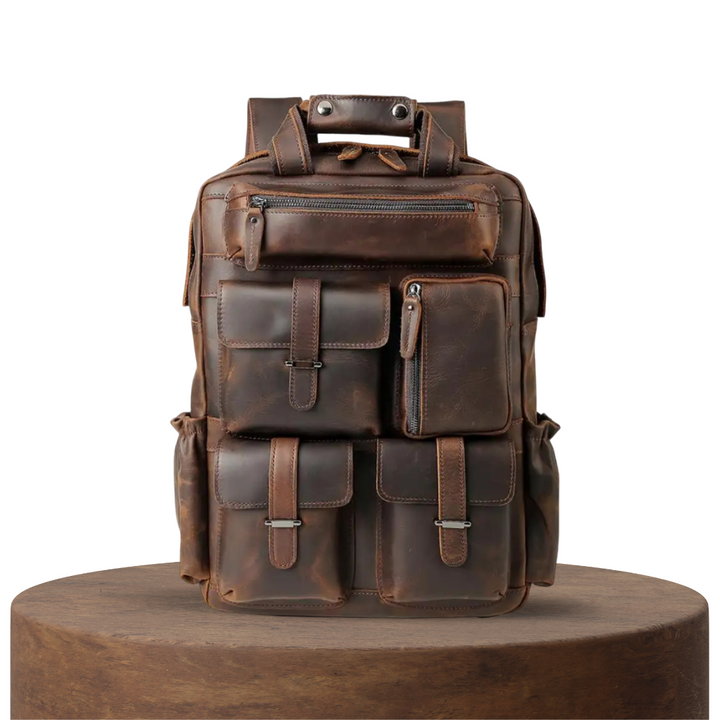 Ruben | Multi-Pocket Leather | Backpack