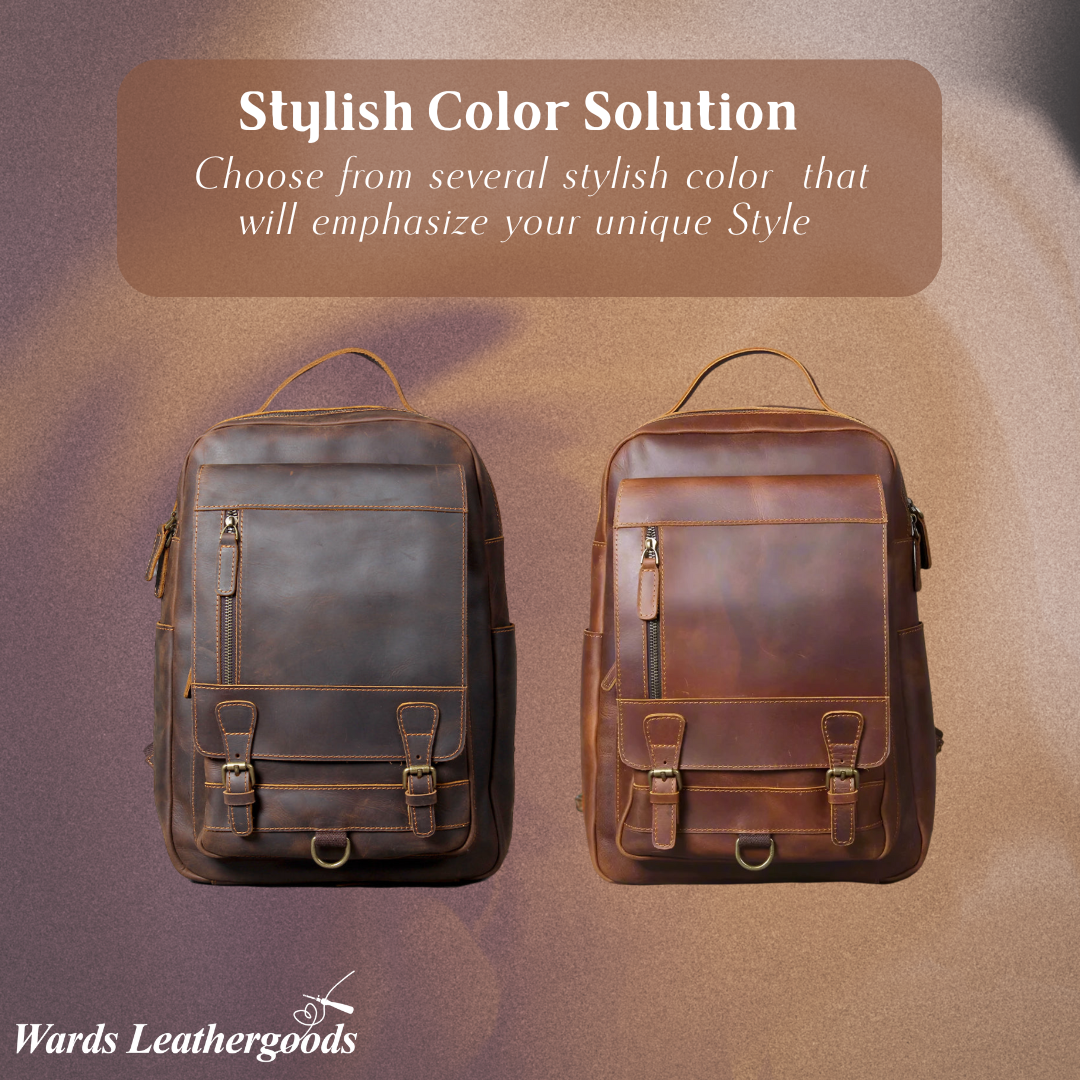 Mike | Vintage Buckle Leather | Backpack