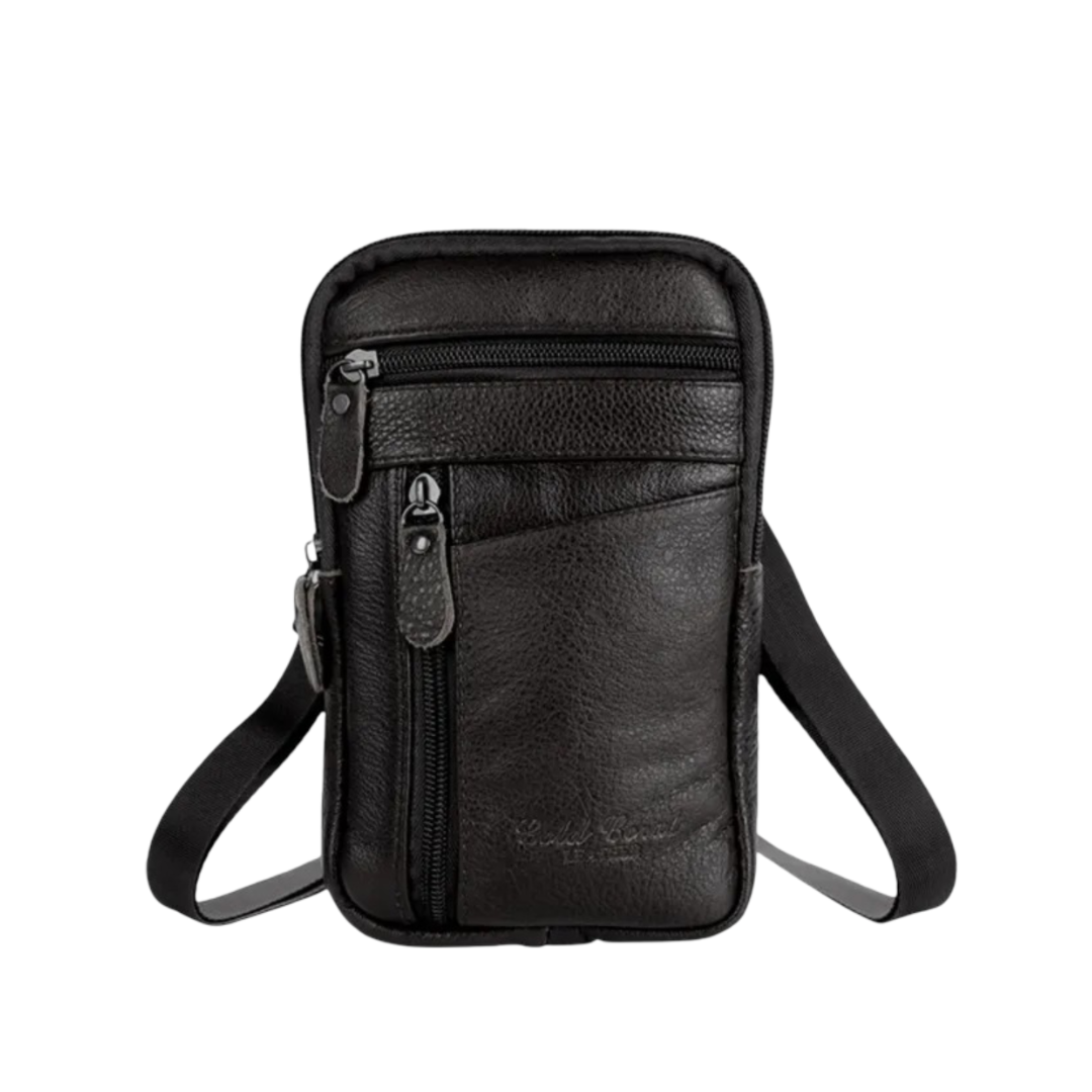Thorne | Vintage Leather Shoulder Bag for Men with Classic Utility Design