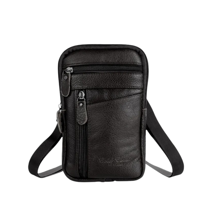 Thorne | Vintage Leather Shoulder Bag for Men with Classic Utility Design
