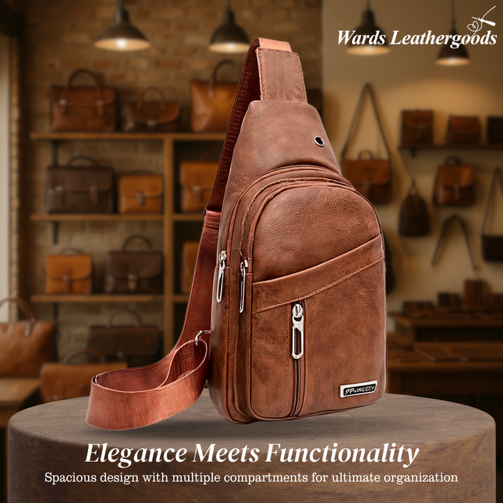 Lennox | Leather Sport Crossbody Chest Bag for Men