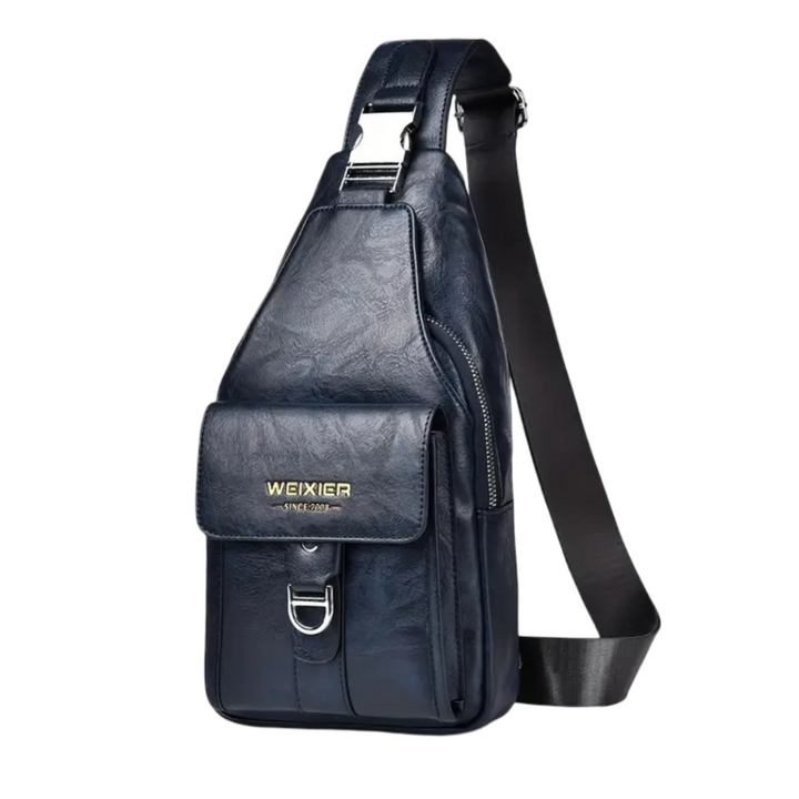 Silas | Vintage Leather Crossbody Bag for Men