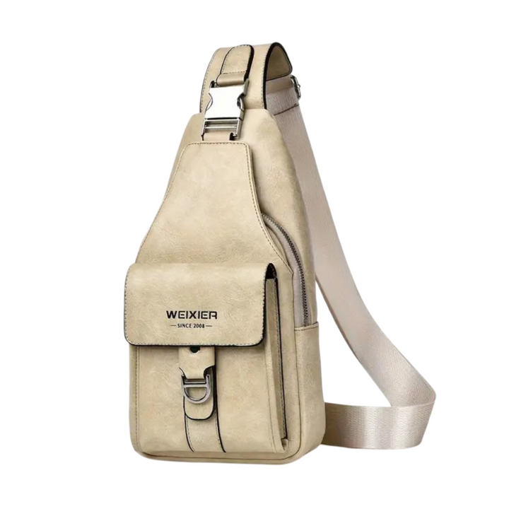 Silas | Vintage Leather Crossbody Bag for Men