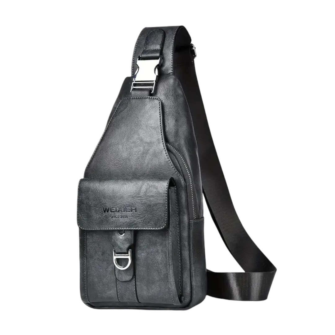 Silas | Vintage Leather Crossbody Bag for Men
