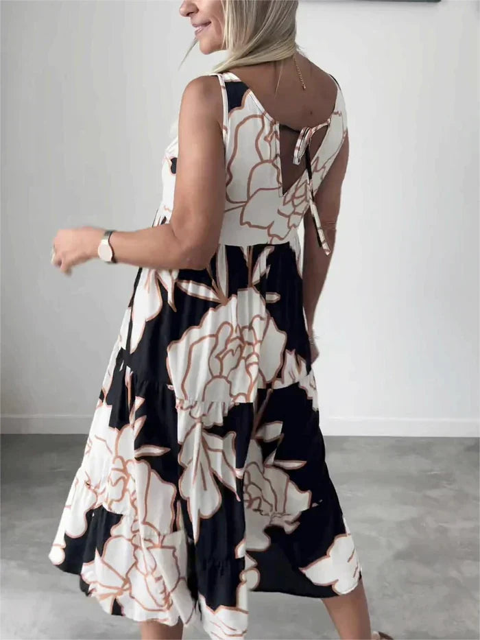 VIOLY - COMFORTABLE FLORAL DRESS