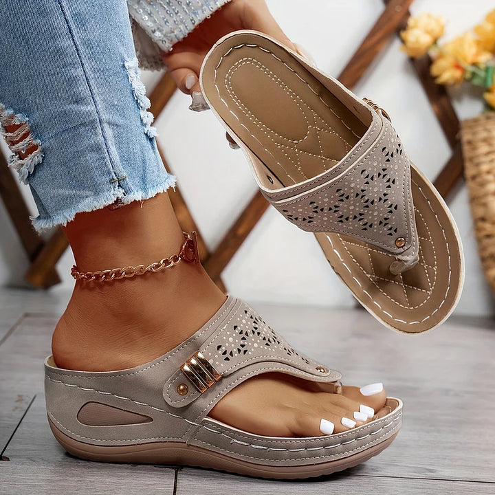 KATIARA - ELEGANT COMFORT WEDGE SANDALS