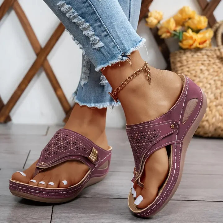 KATIARA - ELEGANT COMFORT WEDGE SANDALS