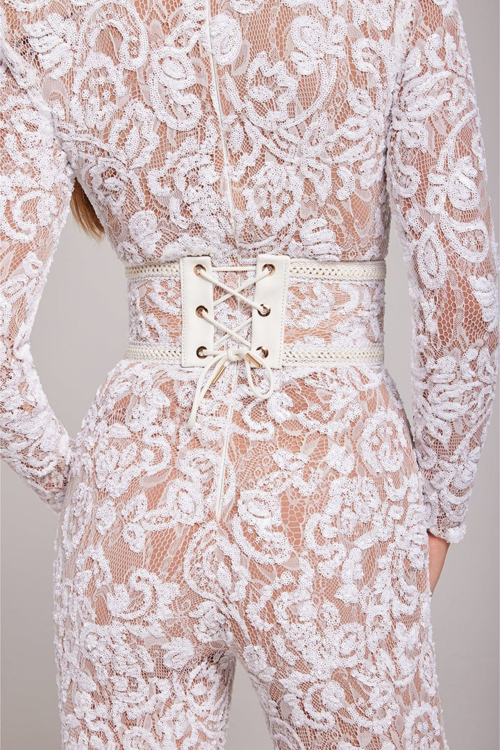 TAYA - LACE CORSET JUMPSUIT