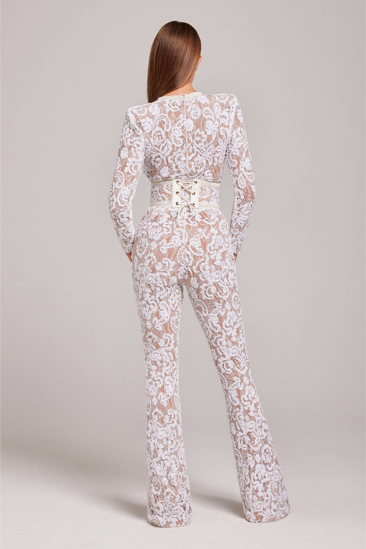 TAYA - LACE CORSET JUMPSUIT