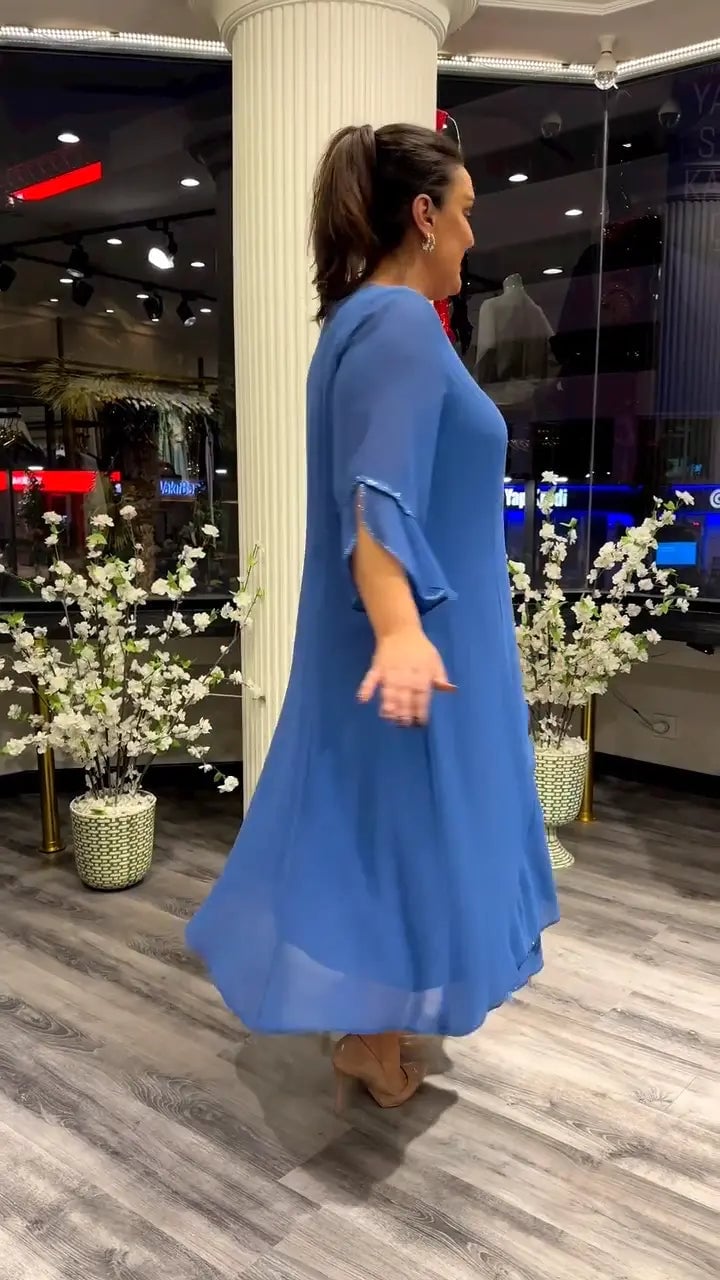 LAFRIZA - BREEZE FLOWY CHIFFON DRESS