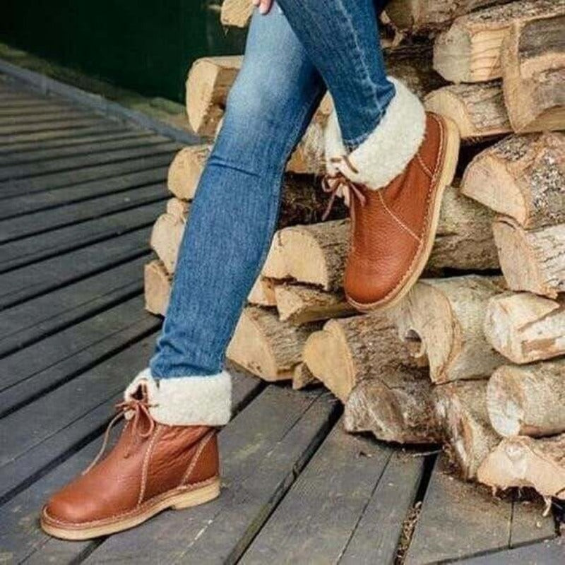 Leni -Step Inn Boots with Fleece Lining