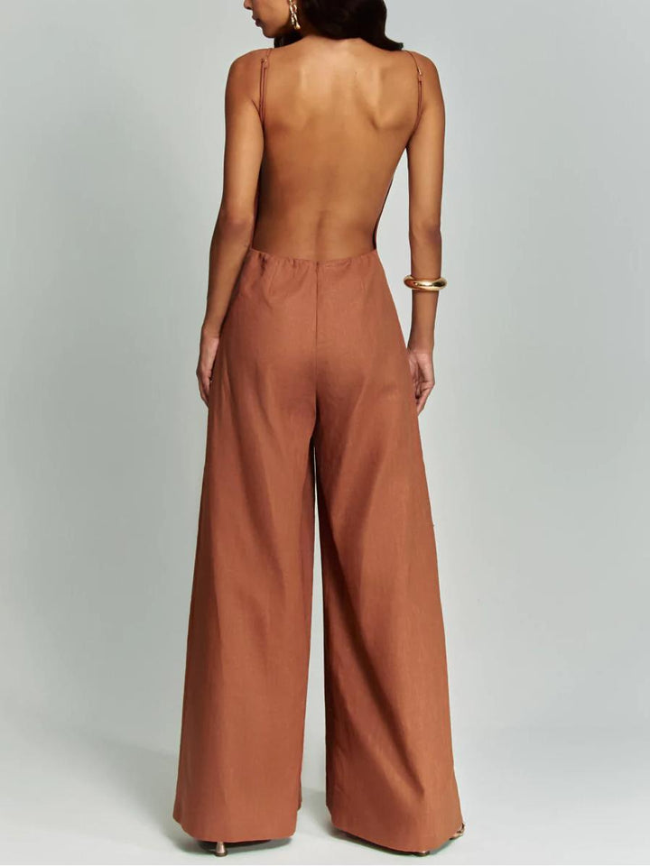 JOLENE - ELEGANT HALTER JUMPSUIT