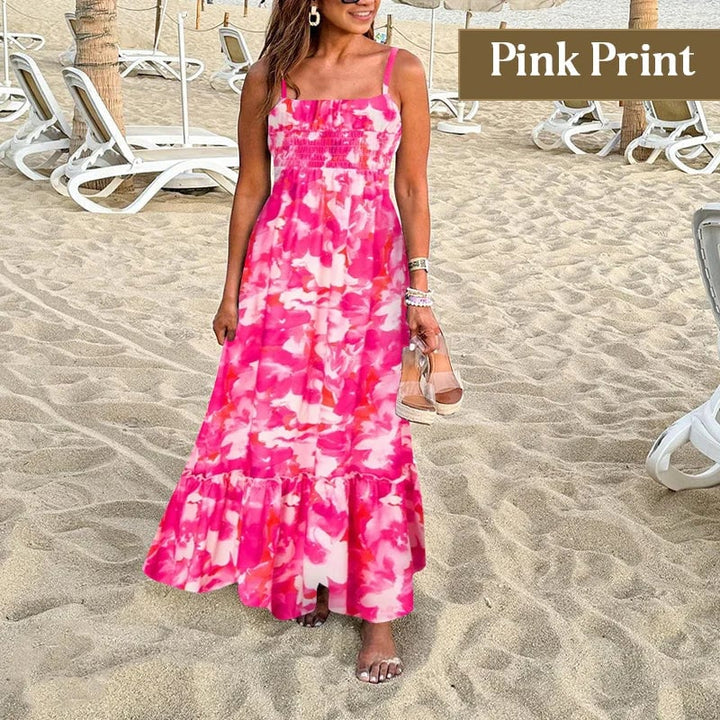 MONROE - ELEGANT FLORAL MAXI CAMI DRESS