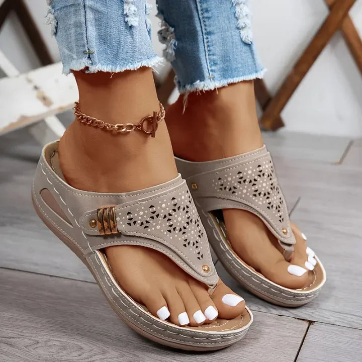 KATIARA - ELEGANT COMFORT WEDGE SANDALS