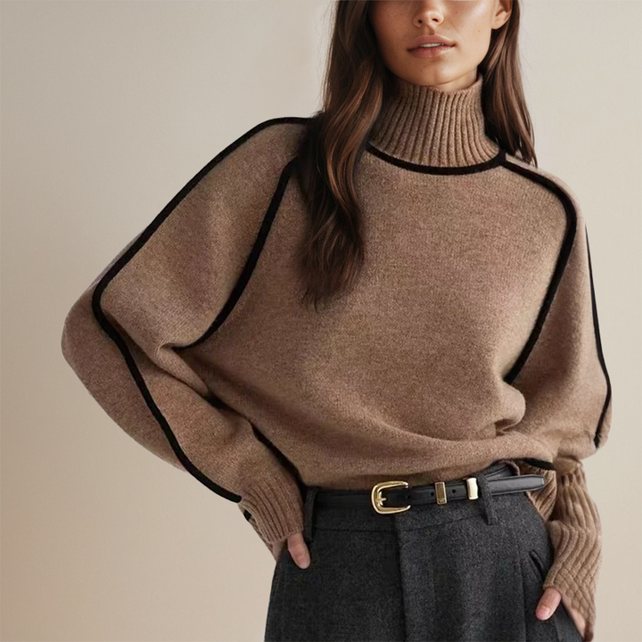 ERMALIE -  RELAXED FUNNEL NECK