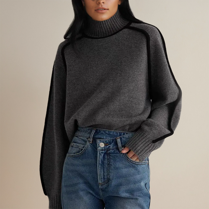 ERMALIE -  RELAXED FUNNEL NECK