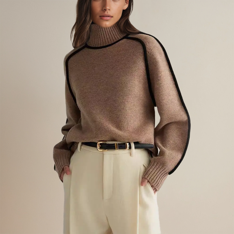 ERMALIE -  RELAXED FUNNEL NECK