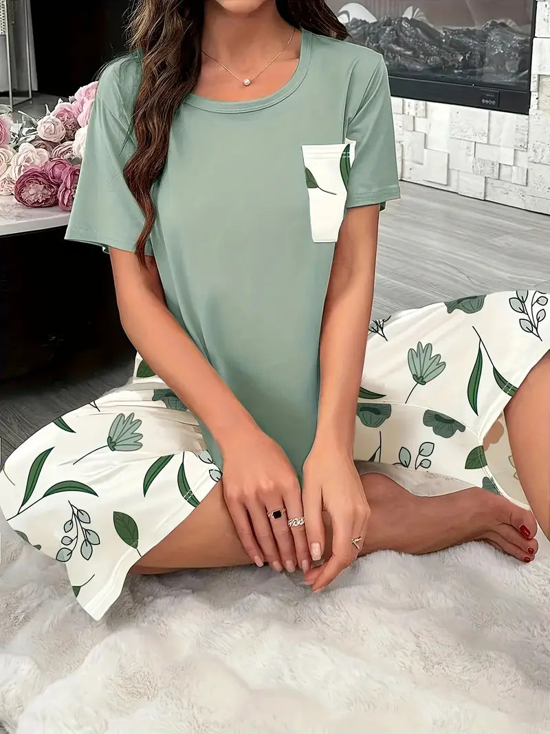 PRINCESSLEA - COZY FLORAL RELAXATION WEAR SET