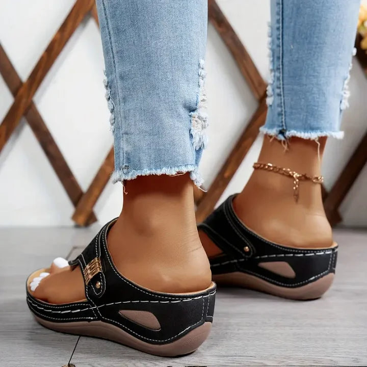 KATIARA - ELEGANT COMFORT WEDGE SANDALS