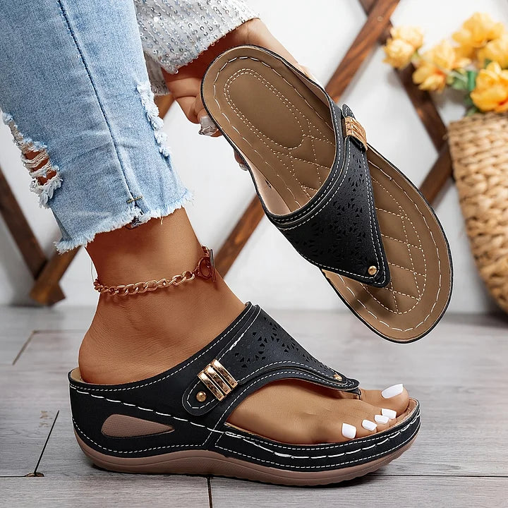 KATIARA - ELEGANT COMFORT WEDGE SANDALS