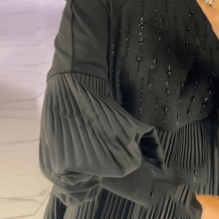 JODIEROSE - PLUS SIZE PUFF SLEEVE DRESS