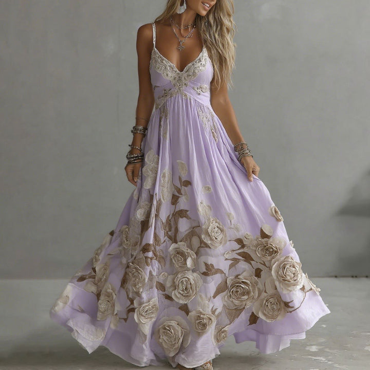 KRISHNA – FLORAL ROMANCE EMBROIDERED DRESS