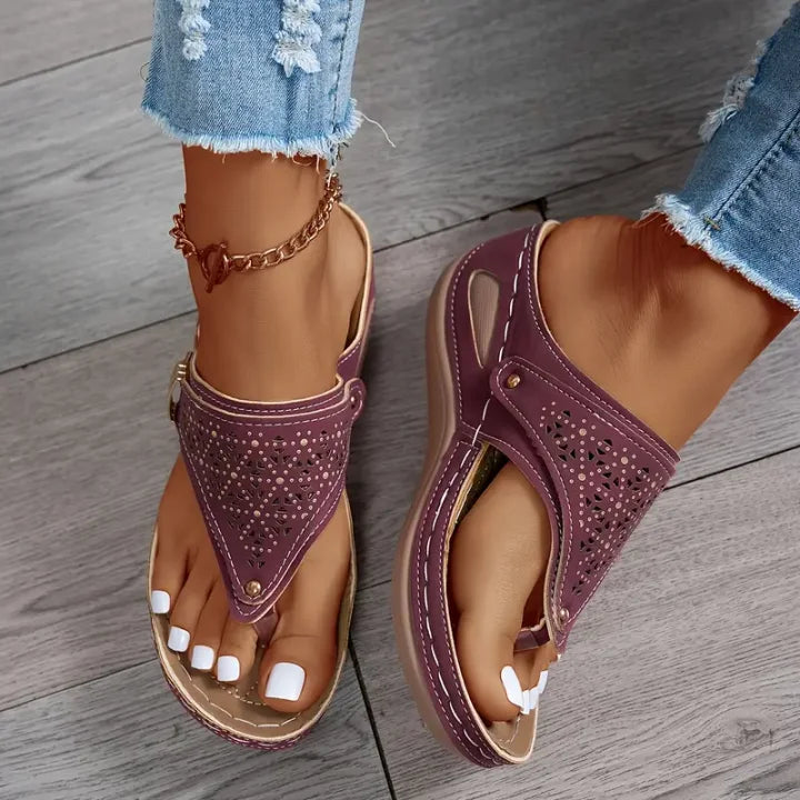 KATIARA - ELEGANT COMFORT WEDGE SANDALS