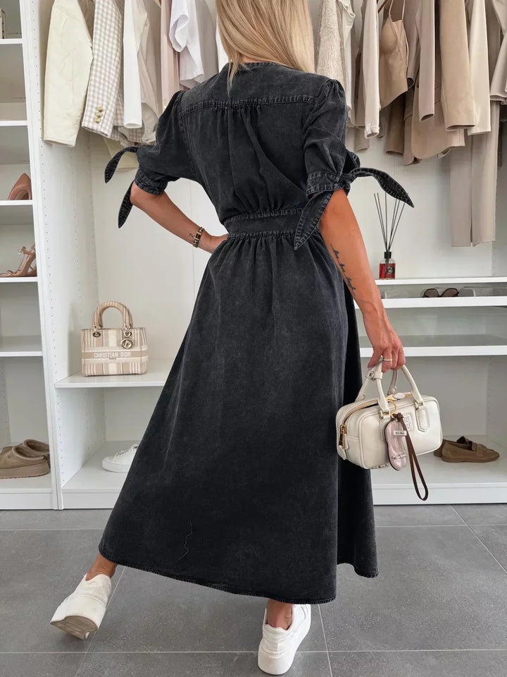 IVANIA - VIBRANT DENIM DRESS