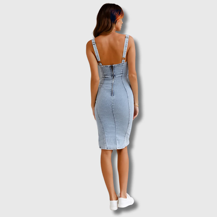 Kelsey - Denim-Kleid Premium-Material