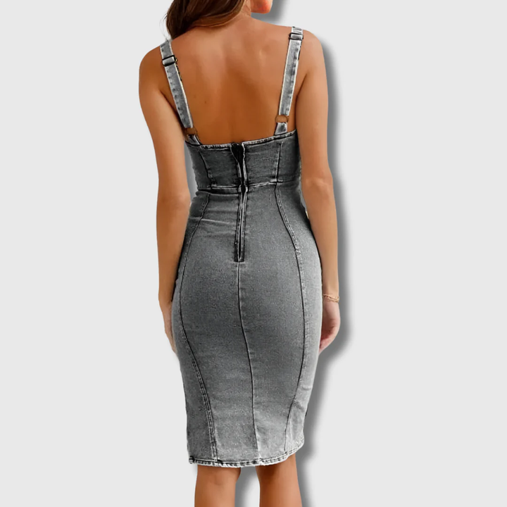 Kelsey - Denim-Kleid Premium-Material