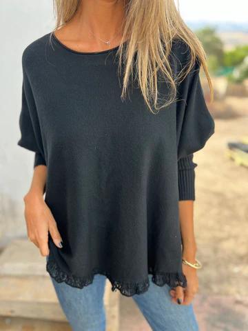 TINSLEY - CHIQUE LACE FALL SWEATER