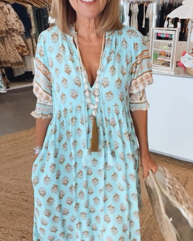 HEDELITA - TROPICAL ESCAPE MAXI DRESS