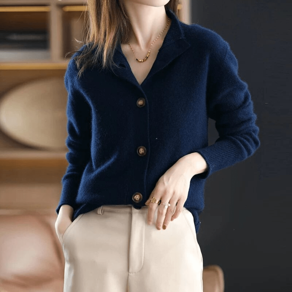 ANITA - CASHMERE KNIT CARDIGAN