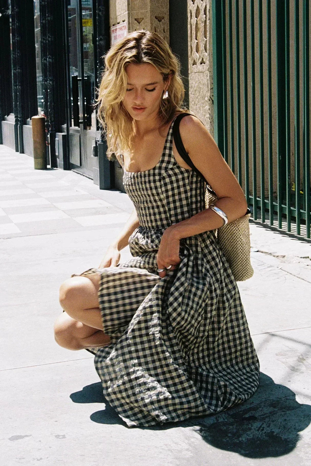 HARLEE - BOLD CHECKERED MAXI DRESS STYLE