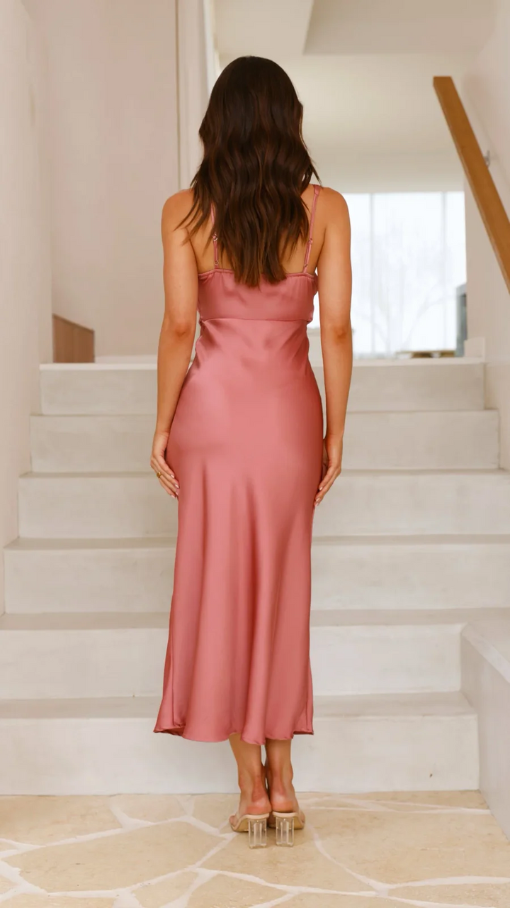 SKYLYNN - ELEGANT LONG DRESS WITH THIN STRAPS
