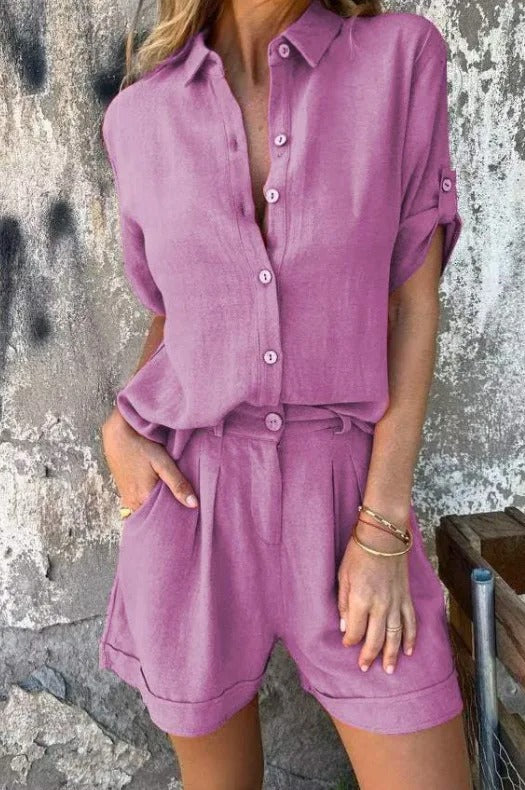 ABEGAIL -  RELAXED SUMMER SHORT SET