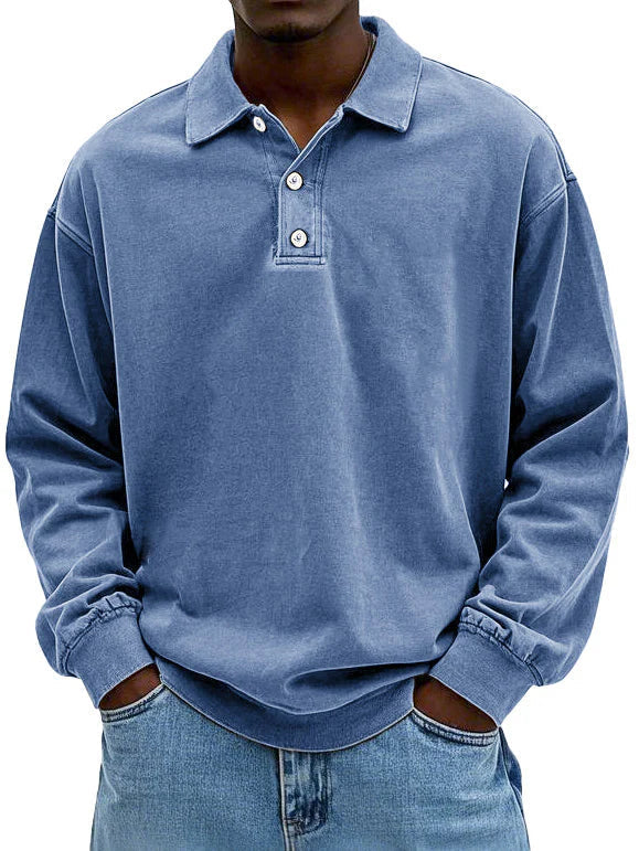 LUIGI - RETRO ROOTS STYLE POLO SWEATER