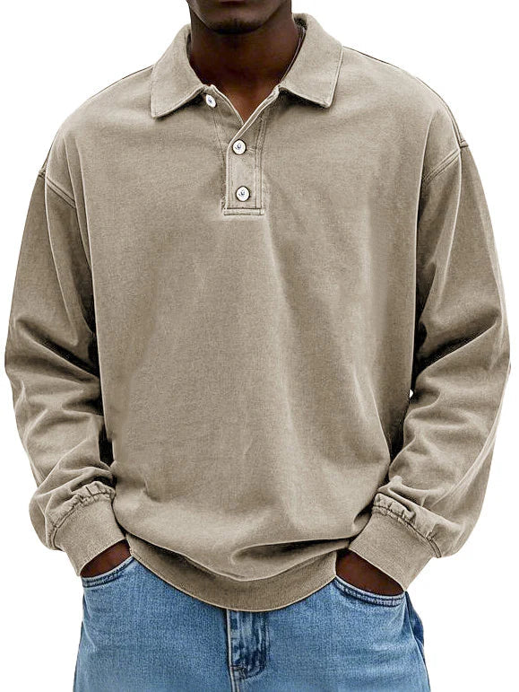 LUIGI - RETRO ROOTS STYLE POLO SWEATER