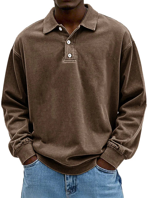 LUIGI - RETRO ROOTS STYLE POLO SWEATER