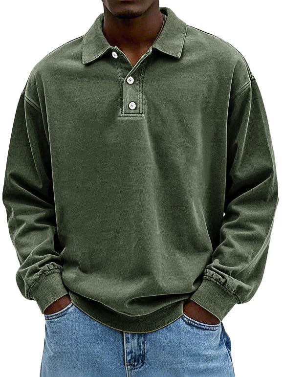LUIGI - RETRO ROOTS STYLE POLO SWEATER