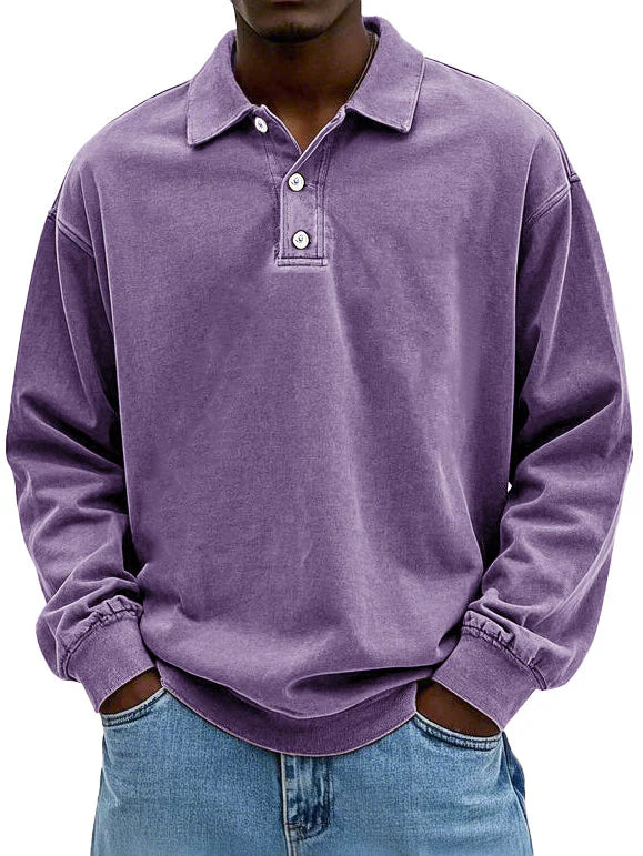 LUIGI - RETRO ROOTS STYLE POLO SWEATER