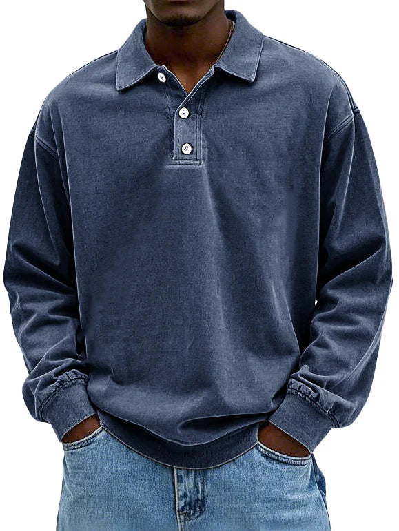 LUIGI - RETRO ROOTS STYLE POLO SWEATER
