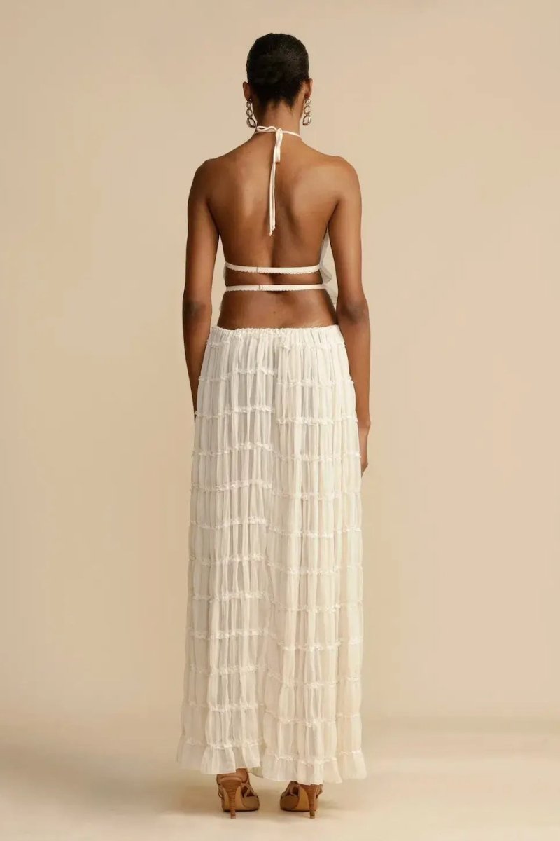 AVERY - BACKLESS PLEATED SET